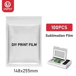 UNIPRO 3D Sublimation Film Paper Heat Press Transfer Blank Phone Case DIY Printing for iPhone 16 15 14 13 Pro Max Cover