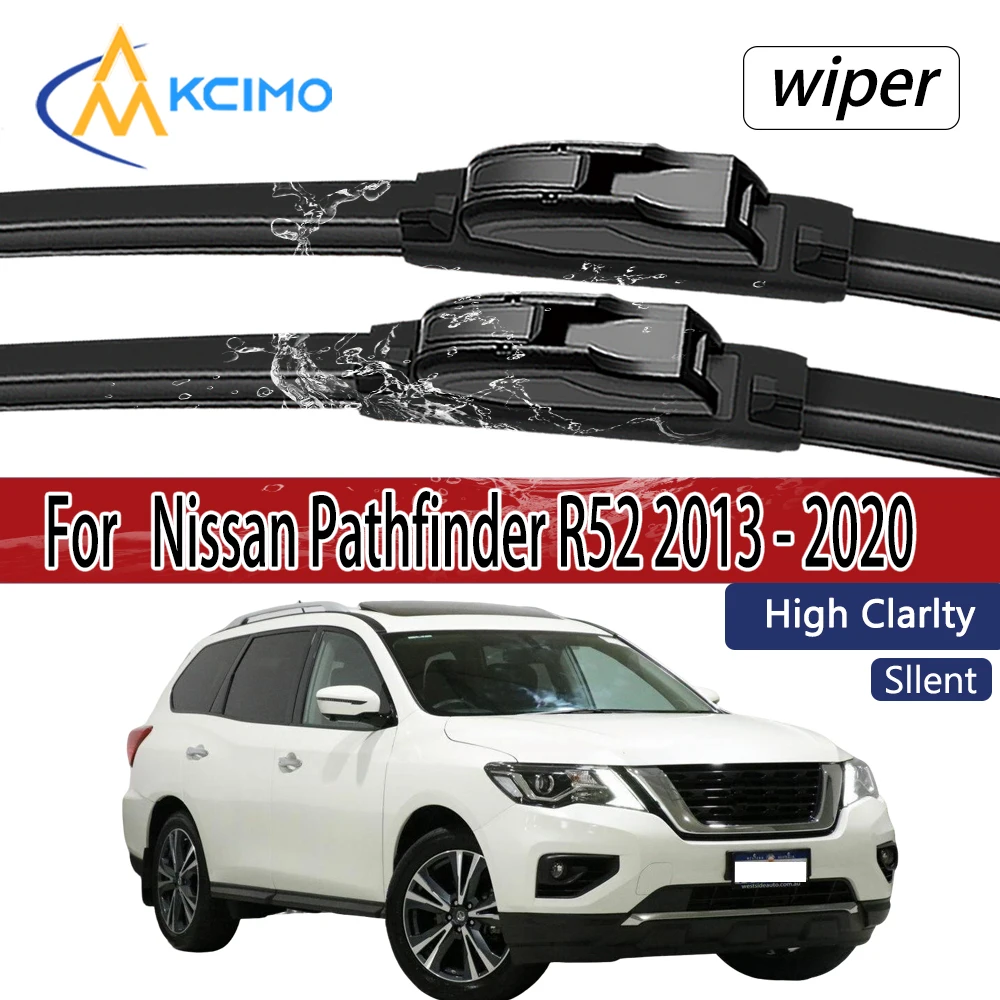 

For Nissan Pathfinder R52 2013 - 2020 Front Windshield Wiper Blades 2pcs Windscreen Window Accessories