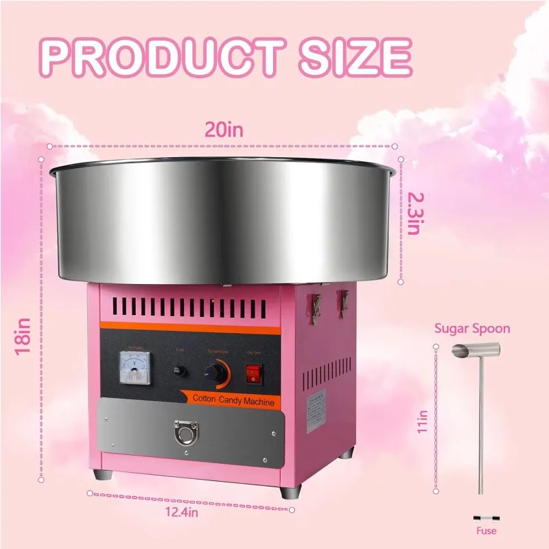 Industrial 1000W Commercial Mini Marshmallow Machine Made in China for Family Carnival Kids Birthday Party