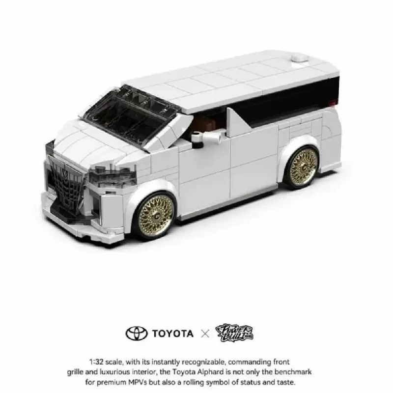 

Elfa MPV 1:32 Vehicle Building Blocks Minibus Car With Container Display Box Brick Model Kit Boys Toy Adults Kid DIY Gift 409PCS