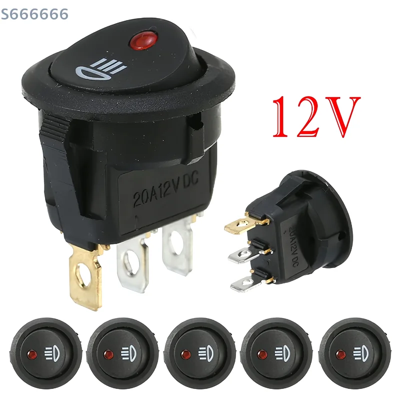 

Кулисный переключатель включения и выключения Красный светодиодный противотуманный фонарь Символ автомобиля Ван Грузовик 23 мм DC 12 В 20 А А АБС-пластик Подходит для автомобиля Ван Грузовик