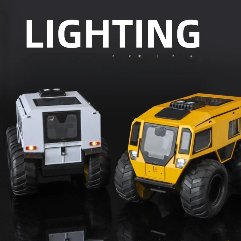 Simulation 1/24 SHERP All Terrian Vehicle Model Alloy Diecast Off Road Car Toy boy with Sound Light Collection Miniature Voiture