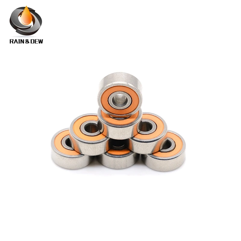 MR115RS Bearing 10PCS 5x11x4 mm ABEC-7 Hobby Electric RC Car Truck MR115 2RS Ball Bearings Double Orange Sealed