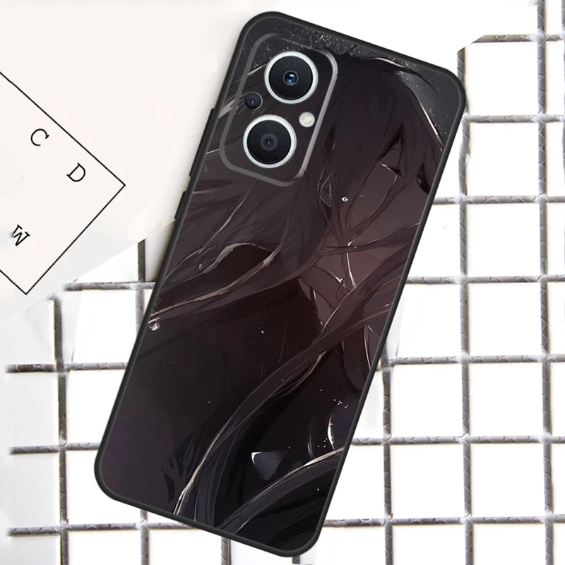 Triste anime menina para oppo reno 13 14 12 11 10 pro 11f 12f 13f 14f 7 8 lite 8t oppo encontrar x5 x6 x8 pro caso