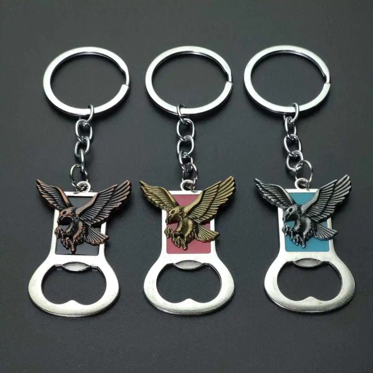 Kreativer Modischer Tierkopf-Flaschenöffner mit Tigerdesign, Schlüsselanhänger, Tragbarer Mini-Taschen-Metall-Schlüsselring, Auto-Zubehör, Party-Geschenk – Detail 2