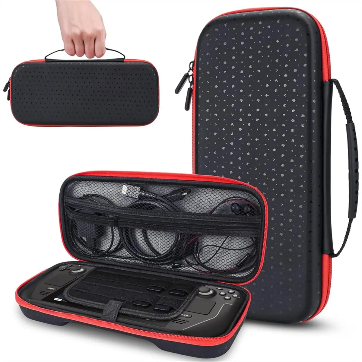 Portable Carrying Case for , Shockproof Hard Travel Protective Case for Console and Games Accessori - view 6