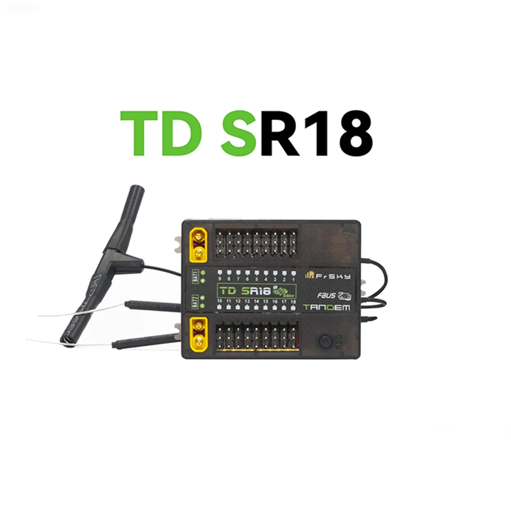 FrSky 2.4G 900M Tandem Dual-Band Receiver TD SR18 Receiver with 18CH Ports