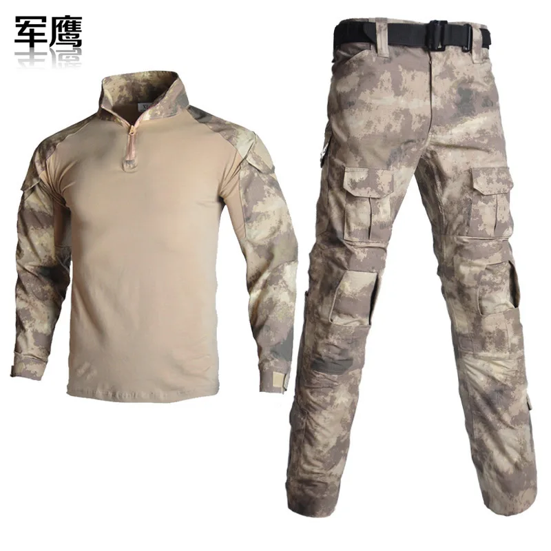 G2 Frog Suit Camo Zweiteilige taktische Kampfuniform, verschleißfest, wasserdicht, für den Außenbereich, militärisches Training, Airsoft, Jagd, Ausbildung – Detail 5