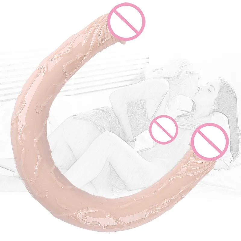 Godemichet Dragon à Double Tête en Silicone Souple, Énergie Vaginal, Point G, Orgasme, Bite, Lesbienne, Maste Jaune, Plug Anal, Flirt Sexuel