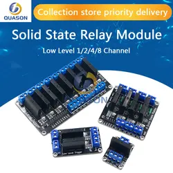 5V 12V 24V Relay 1 2 4 8 Channel Low-Level DC Controlled AC Solid-State Relay Module