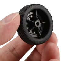 A94U 4Pcs Rubber Wheel Tire Tyre for WPL D12 Mini 1/16 RC Drift Truck Car Spare Parts Accessories