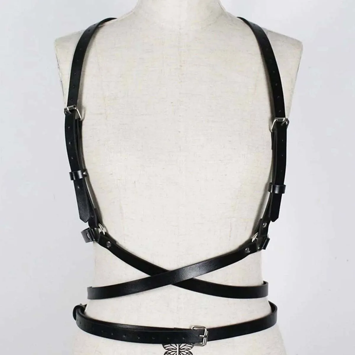 Harness for Men Strap Harness Belt Sexy Shoulder Bondage Chest Lingerie PU Leahter Belt Erotic Gay Clothing Exotic Accessorie