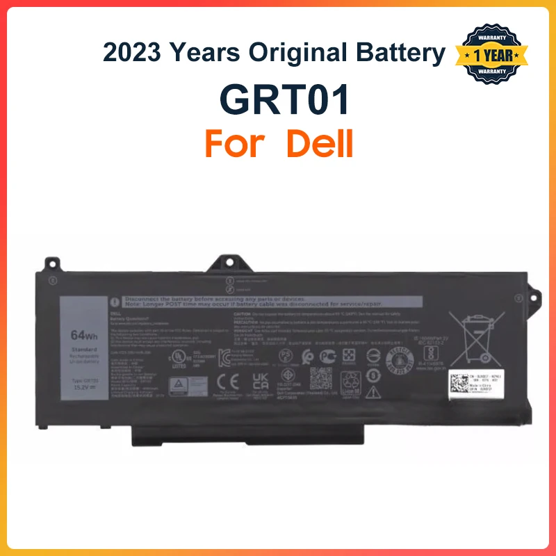 

GRT01 Laptop Battery For Dell Latitude 5421 5431 5521 5531 Precision 3561 3571 3470 Alienware m17 R5 AMD Series 00P3TJ