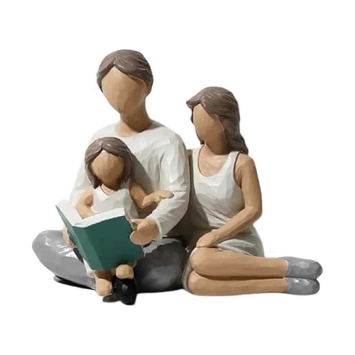 

DecorationsFamily of 3 Figurines Decor Resin Family Sculpture Parents and Daughter Statue Gifts for Family Home Decoration