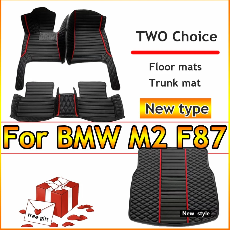 Car Carpet Floor Mat For BMW M2 F87 2016~2021 5 Seats Waterproof Pads Car Mats Full Cover Cubre Pisos Para Autos Car Accessories