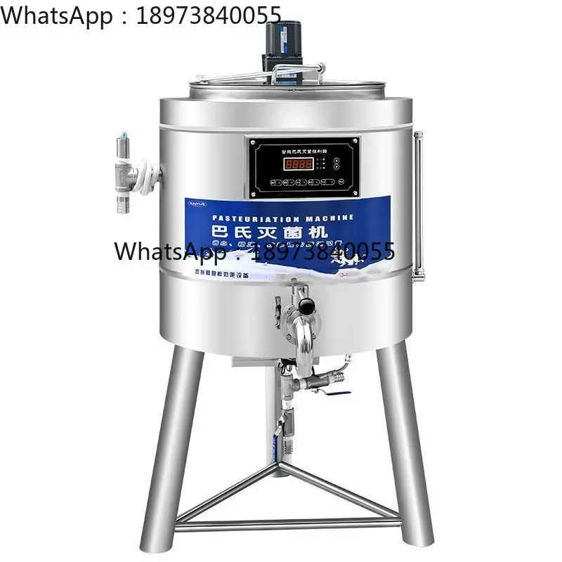 30L 50L 75L 100L Stainless Steel Camel Milk Honey Pasteurization Machine Fruit Juice Fruit Puree Ketchup Yogurt Milk Pasteurizer