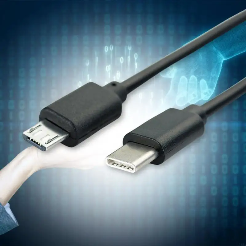 

31BA Многоусовестный USB C To Micros USB -кабель, функциональность OTG, зарядка скорости и перенос данных 480 Мбит / с для