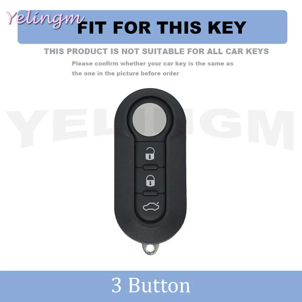 TPU Car Key Shell Case Fob For Fiat 500 Panda Punto Bravo Doblo Peugeot Boxer Citroen Relay Fiat Ducato Lancia Musa