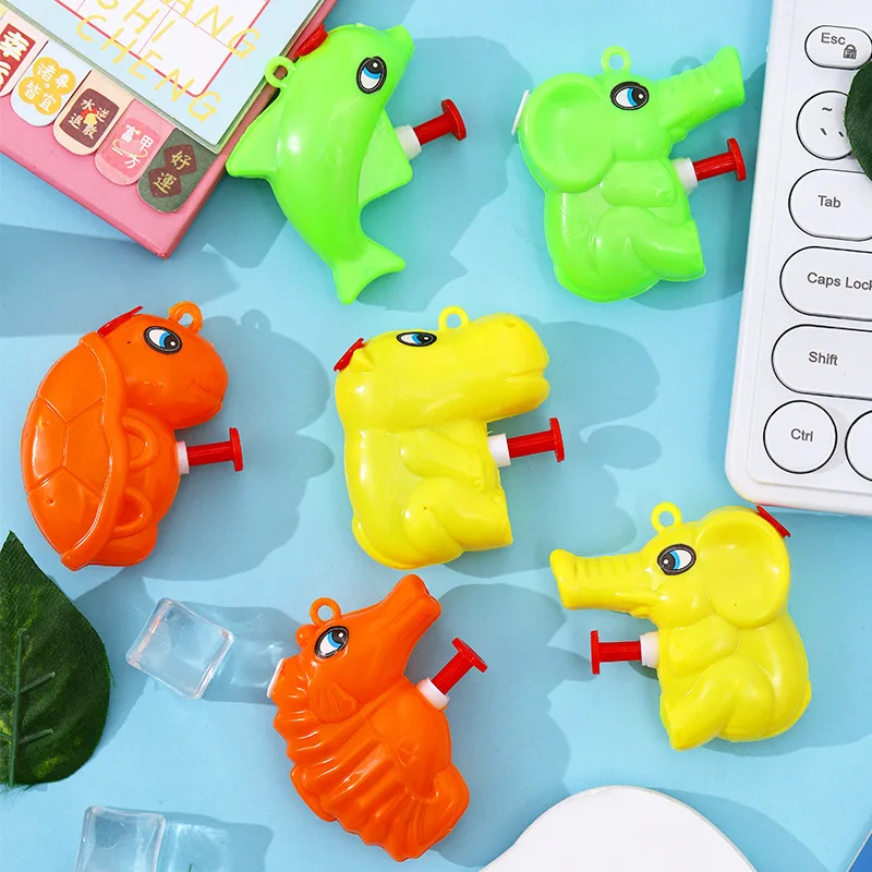 6Pc animals Mini Water Gun Children\'s Small Water Gun Mini Spray Gun Small Size Water Fighting Game Outdoor Toys Gun For Kids