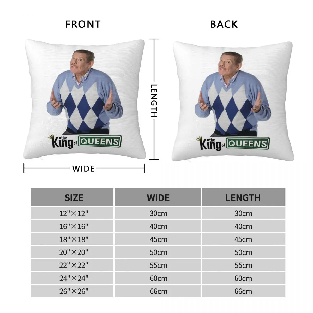 Arthur Spooner The King Of Queens Square Pillowcase Polyester Linen Velvet Printed Zip Decor Pillow Case Home Cushion Cover