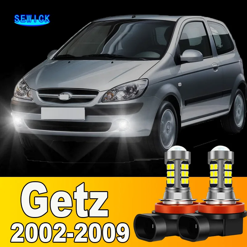 Front Fog Light Bulb Accessories 2pcs LED For Hyundai Getz 2002 2003 2004 2005 2006 2007 2008 2009