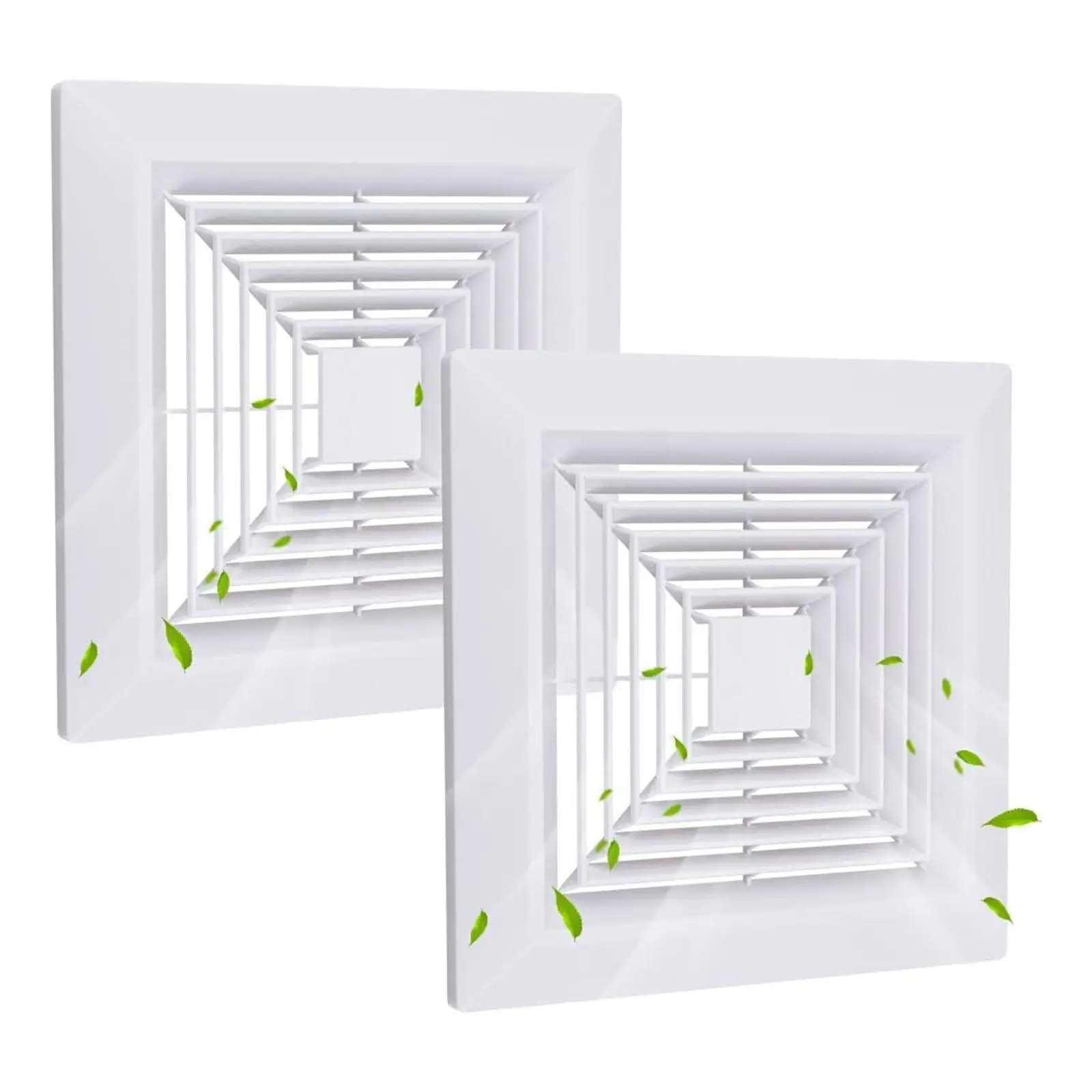 Квадратная крышка вентиляционного отверстия, потолочный воздуховод, вытяжной вентилятор, прочная решетка вытяжного вентилятора для гостиной, офиса, заводов, кухни, ванной комнаты, вентилятор