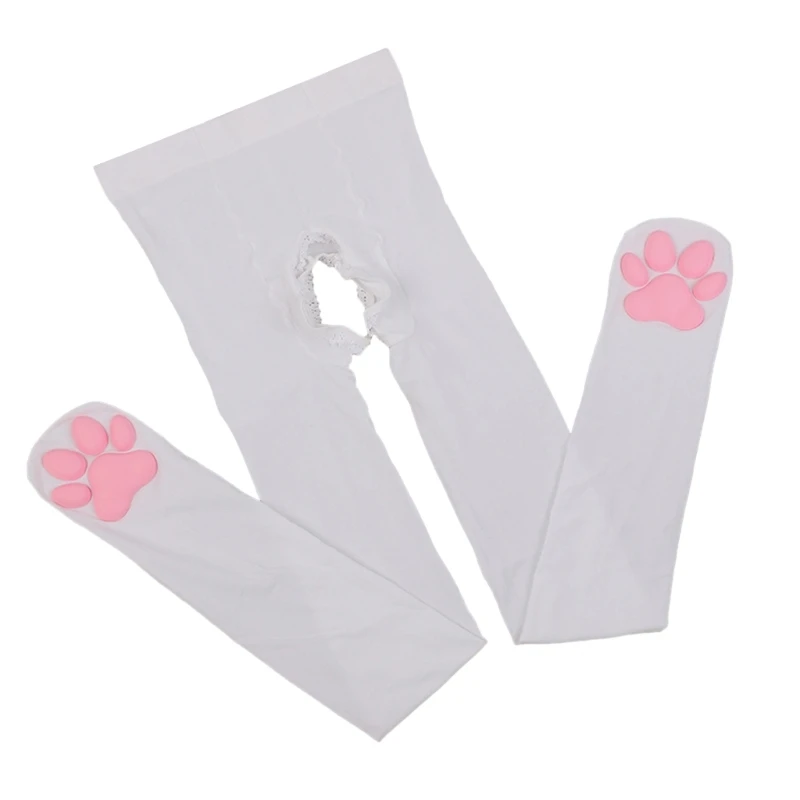 Tights Control Top Pantyhose Lolitas Cat Paw Pad Socks Cosplay Toes Beans Socks