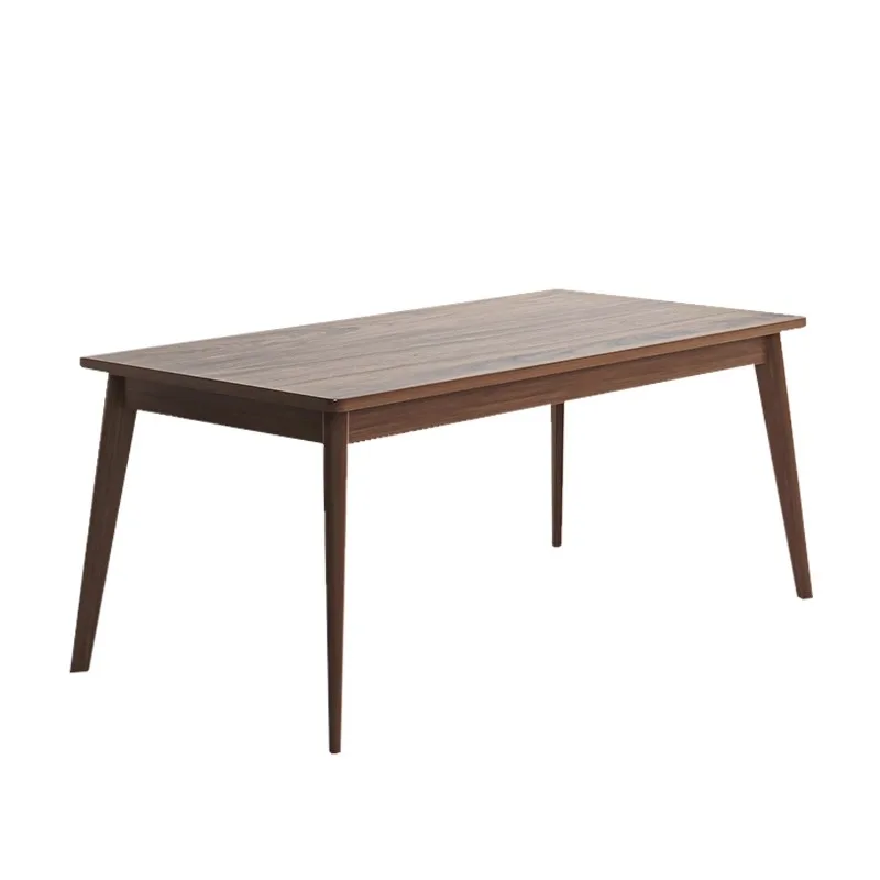 &Solid Wood Coffee Table with Four Chairs Home Living Room Tea Table Chair Combination