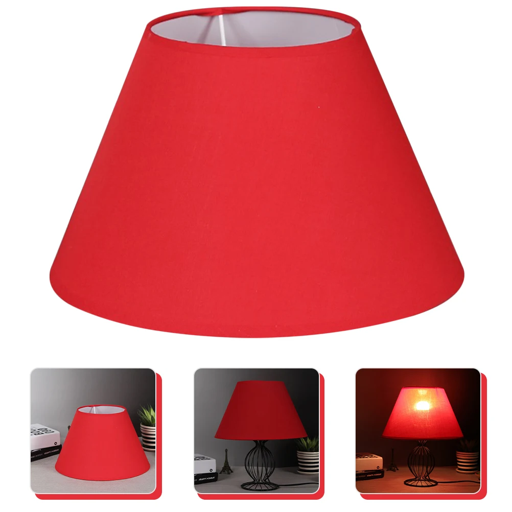 

TC Cloth Small Lampshade E27 Bulb Cover Transparent PVC Desk Wall Light Shades Suitable Table Lamps Home Lighting