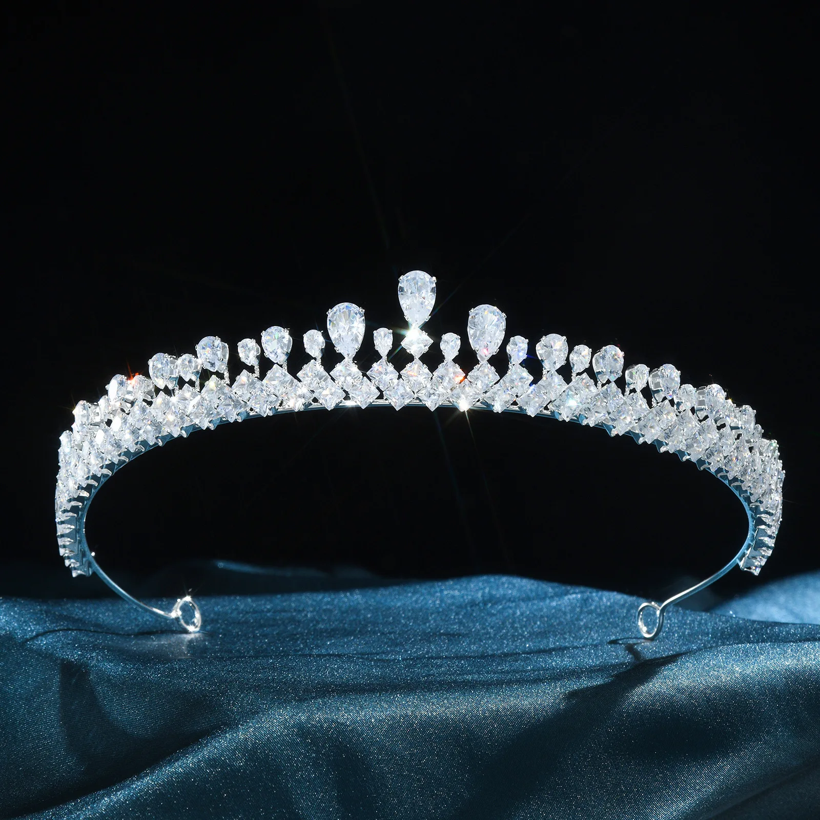 Fashion Bride Wedding Dress Accessories Crystal Crown Hair Accessories Headband Bridal Headwear 266252