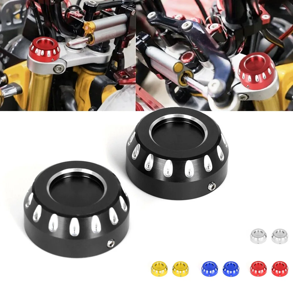 

Motorcycle CNC Aluminum 3D Carving Front Fork Top Cover Cap Decoration Accessories For Honda Grom Monkey 125 Dax 125 MSX125 SF