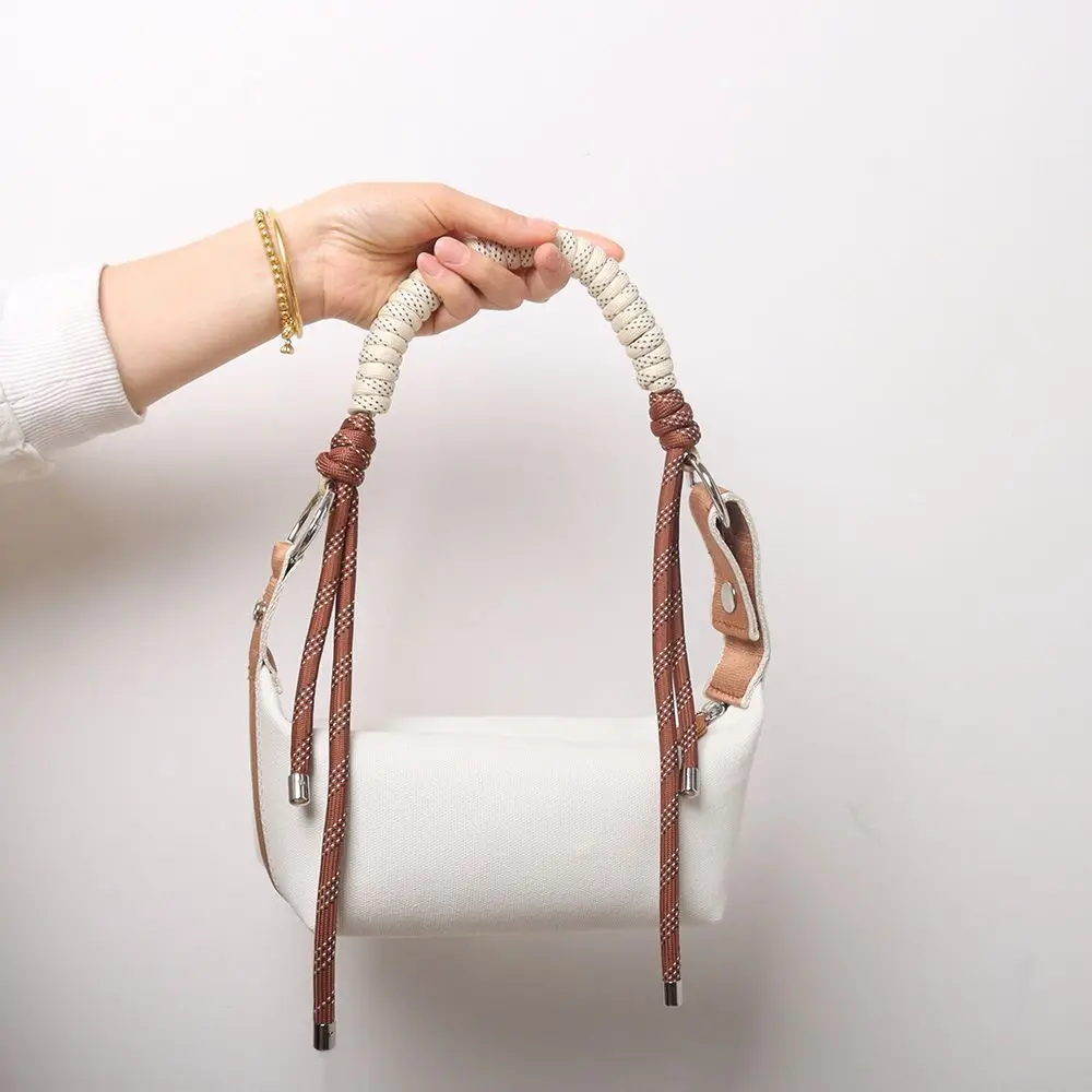 

Модная белая большая сумка Ins, женская кожаная сумка с завязками и ручкой, большая вместительная сумка на плечо, женская универсальная шикарная сумка подмышками, 2025