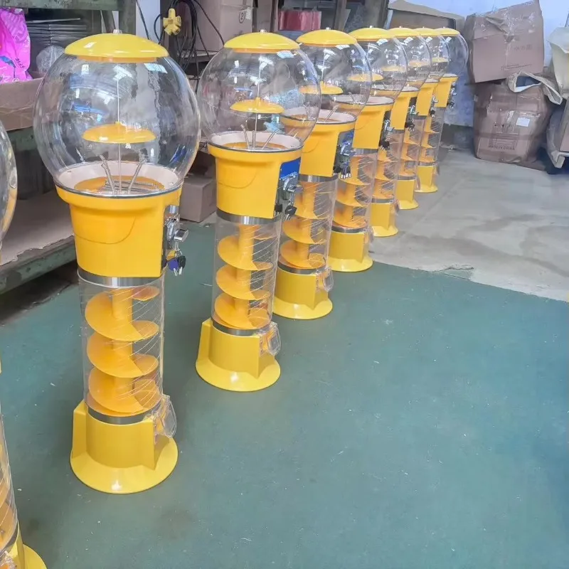 

Торговый автомат Gumball высокой пластиковой спирали 130 см для монет с крупным шариком и системы оплаты жетона для аренды