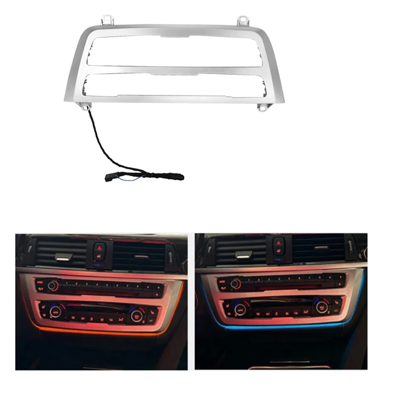 Car LED Dashboard Center Console A/C Radio Panel Light Dual Color Atmosphere Lamp For BMW F30 F31 F34 F32 F36 E80 F82