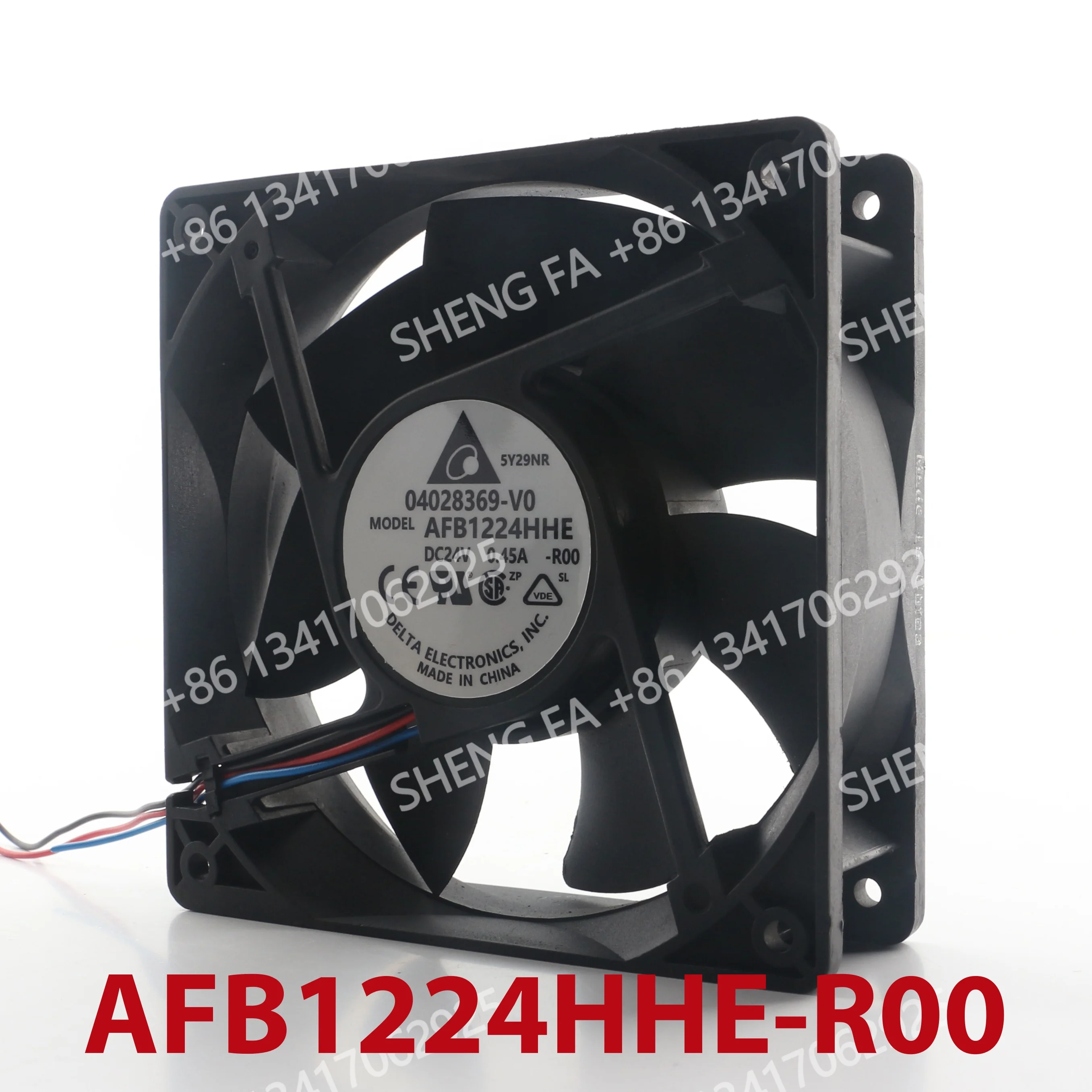 AC EC 12038 120x120x38MM 12CM Delta 12V 48V DC24V 0.45A Double ball inverter Mute Server welder alarm AFB1224HHE-R00 cooling fan