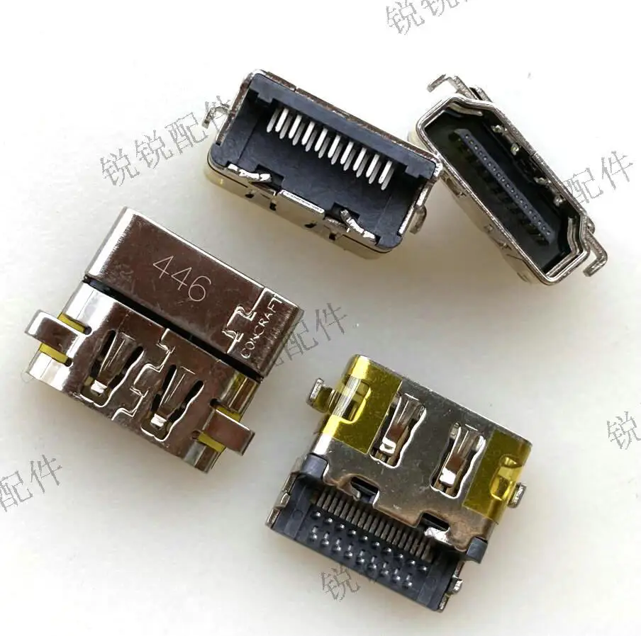 For Lenovo, ASUS k455l high definition interface, female seat 19P sink plate HDMI socket, connector