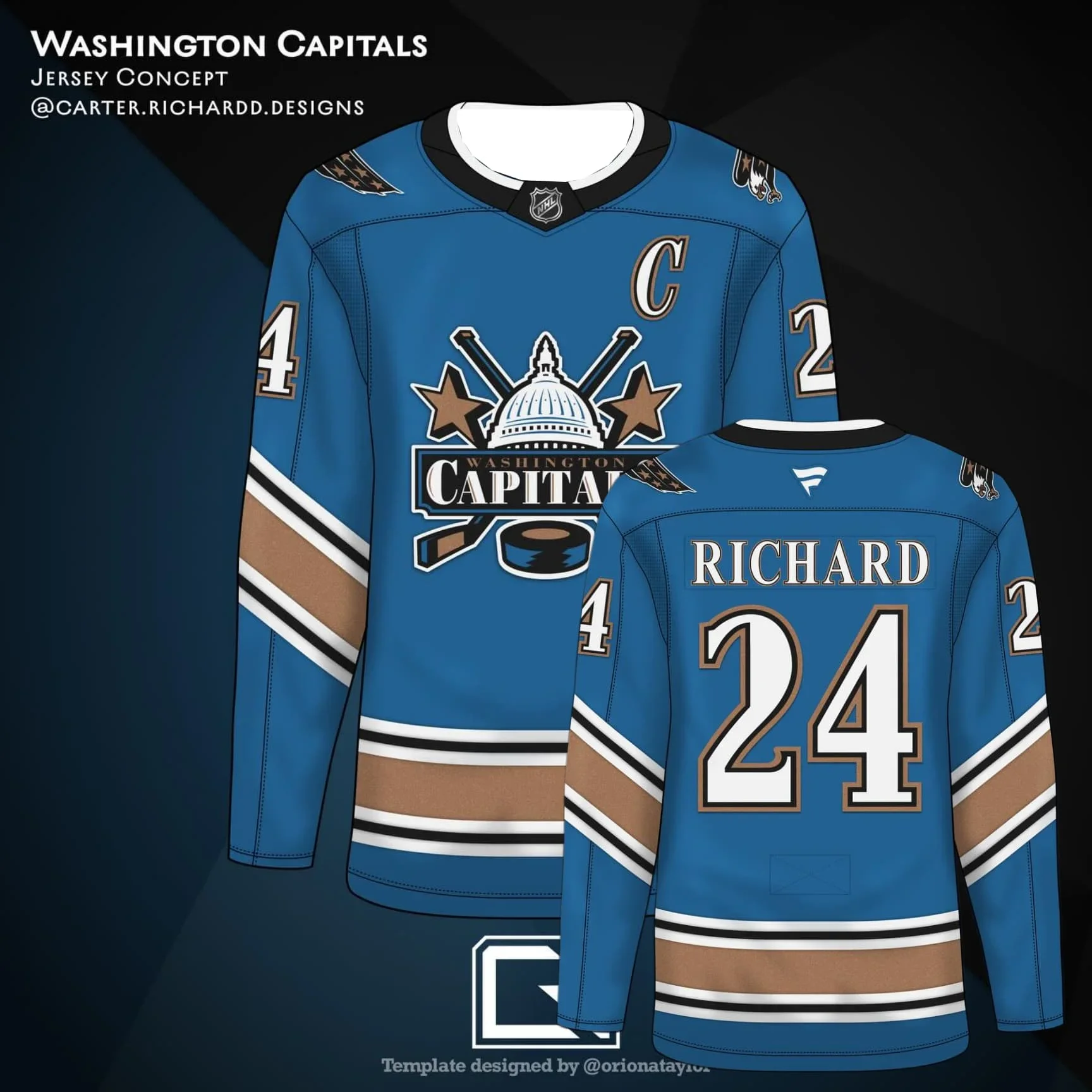2026 Washington Capitals Custom Ice Hockey Jersey Breathable Quick Dry Performance Fabric with Eagle Logo Print Number 24 Tops
