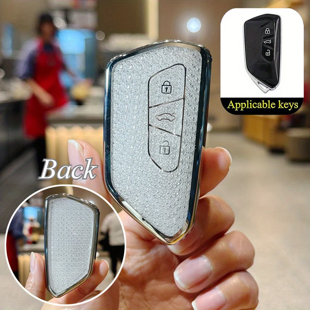 

Fashion Car Key Cover for Volkseagen Golf 8 MK8 ID.3 ID.4 Cupra Skoda Octavia A8 Leon MK4 Formentor Tarraco