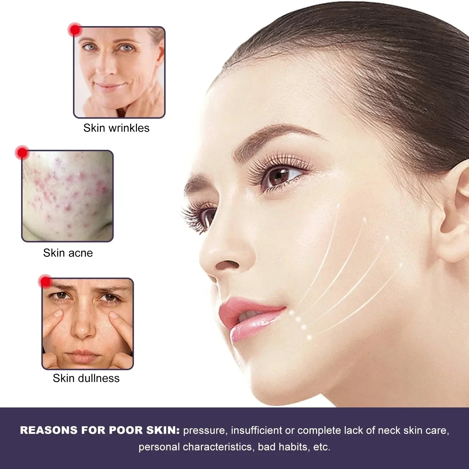 Esencia antiarrugas Facial instantánea, hidratante, antienvejecimiento, reafirmante, ilumina, decoloración de líneas finas, suero Facial de reparación profunda de la piel