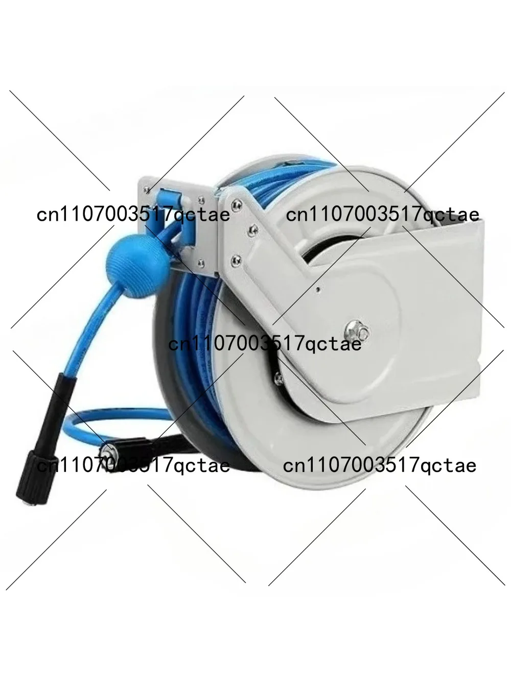 Telescopic Pressure Washer Hose Reel 1/4 60ft Heavy Duty Automatic Rewind Hose Reel with Hose