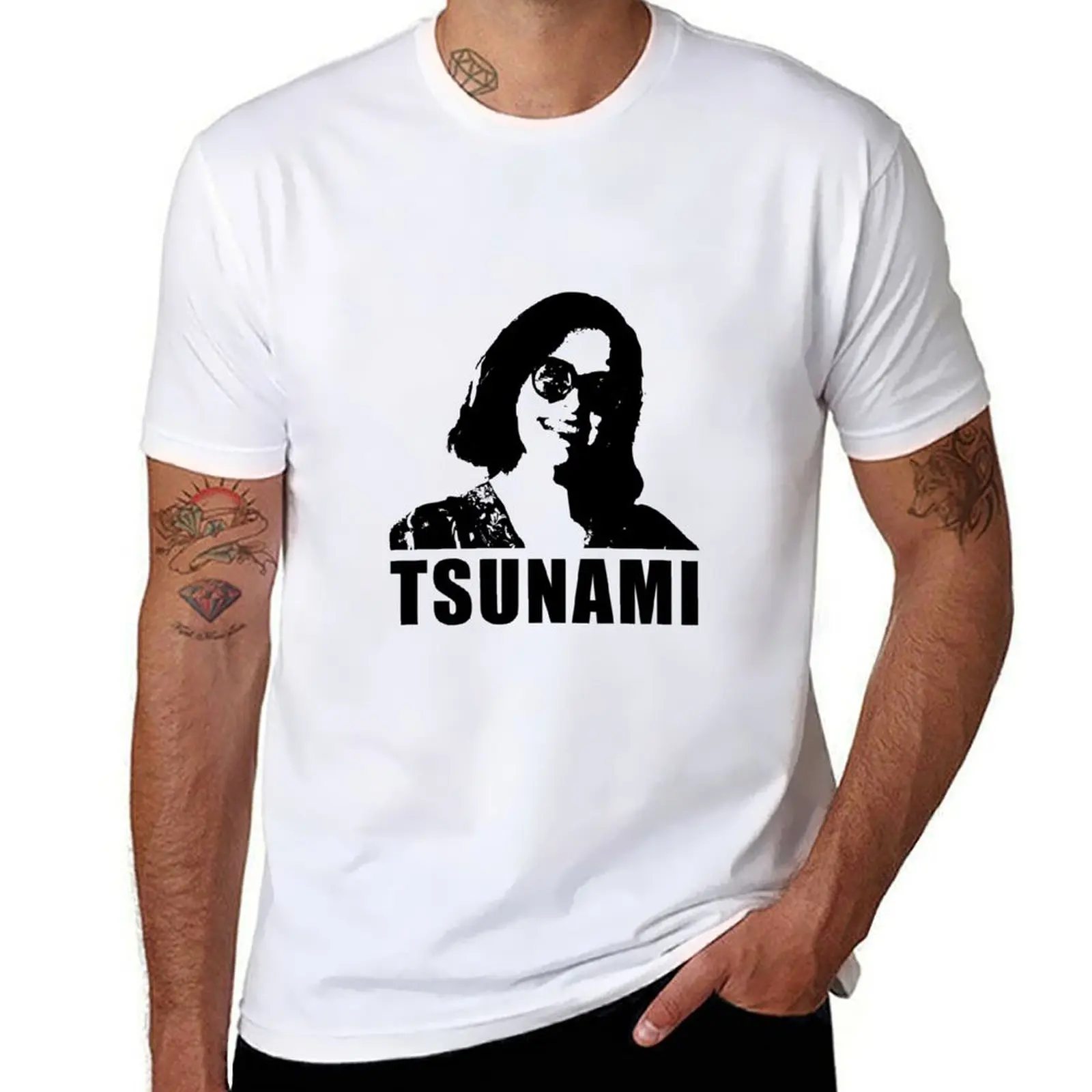 

TSUNAMI (in black) T-Shirt t shirt man cotton t shirts for man cotton T-Shirt