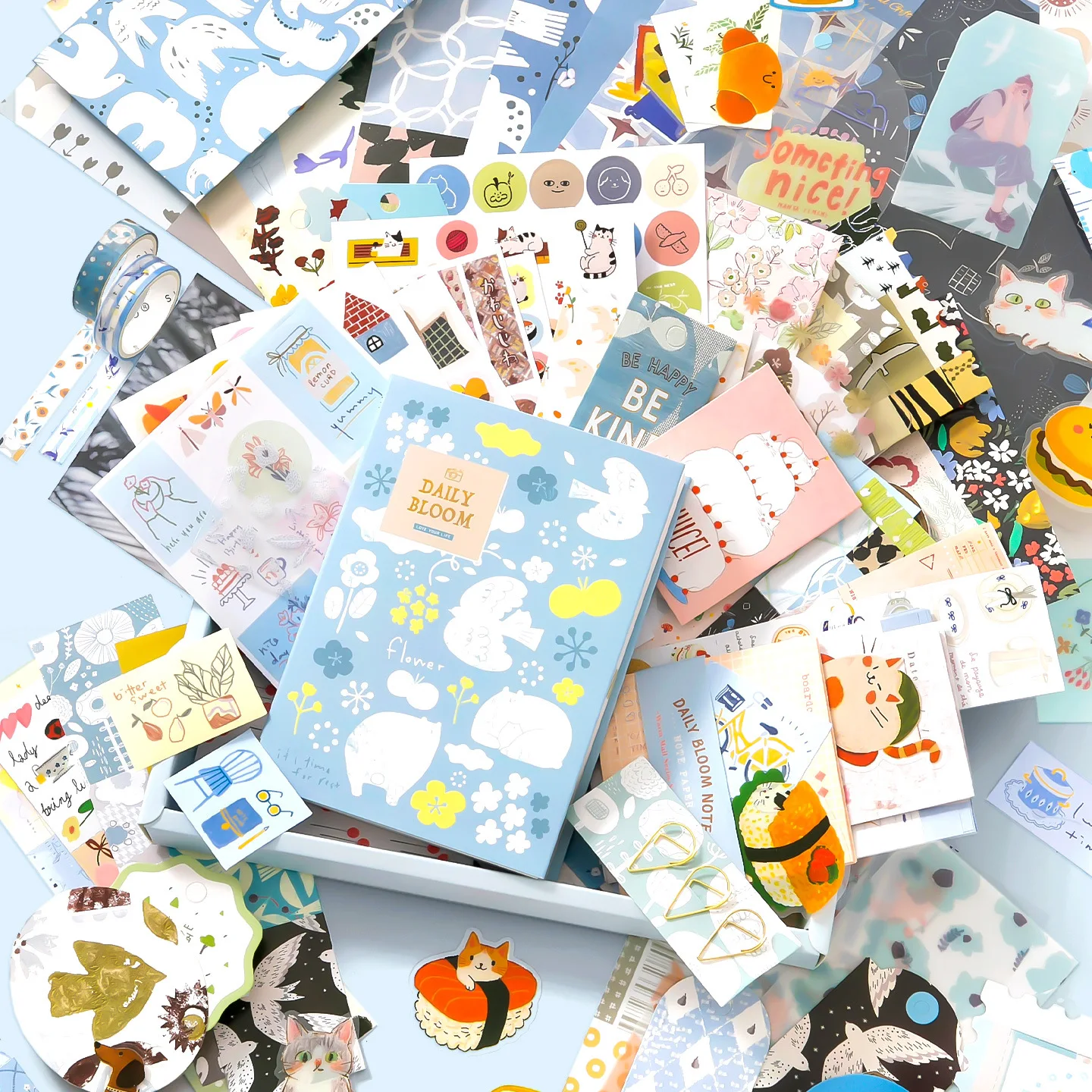 Good Diary Vintage Exquisite Handbook Gift Box Set Includes Handbooks Material Paper Die Cut Decorative Stickers
