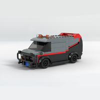 MOC building blocks city police station SWAT team car truck model assembly building blocks children's Christmas birthday gift