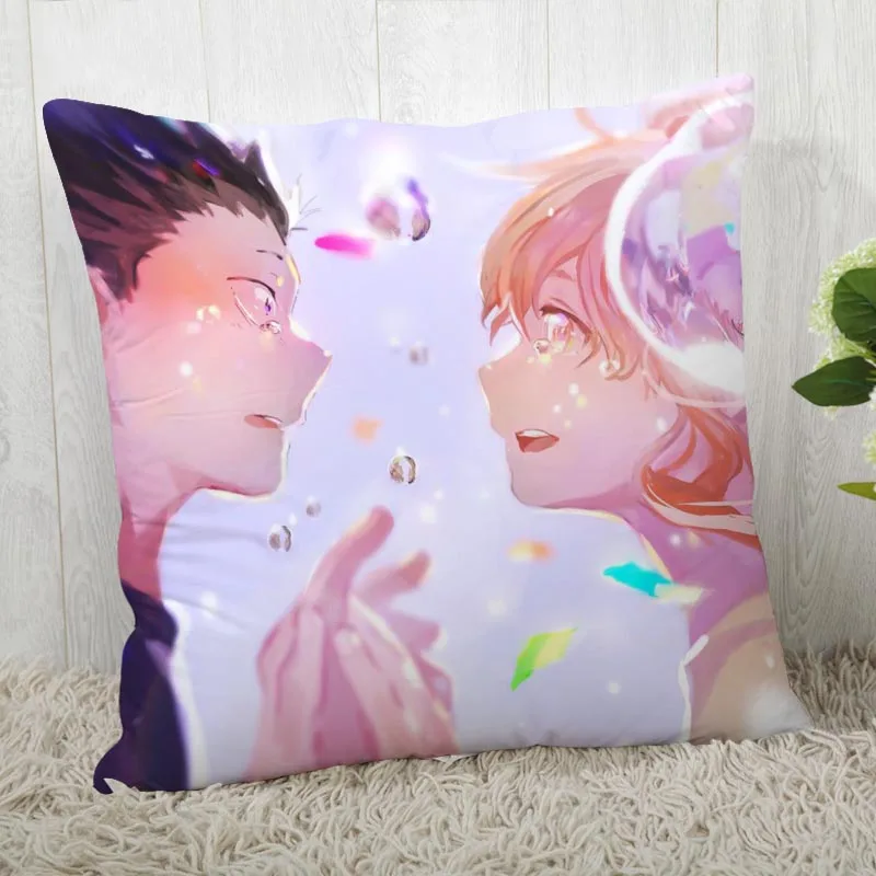 A Silent Voice Pillow Cover Customize Pillowcase Modern Home Decorative Pillow Case For Living Room