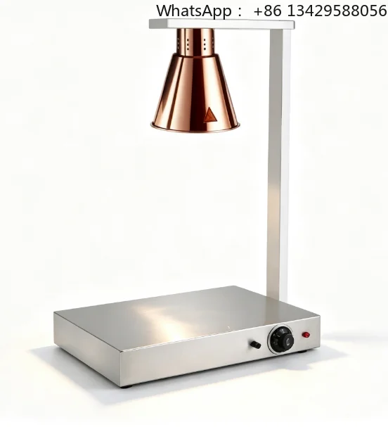 Single head heating western food buffet rose gold lamp tube thermal insulation hotel tableware  thermal insulation 335W/220V