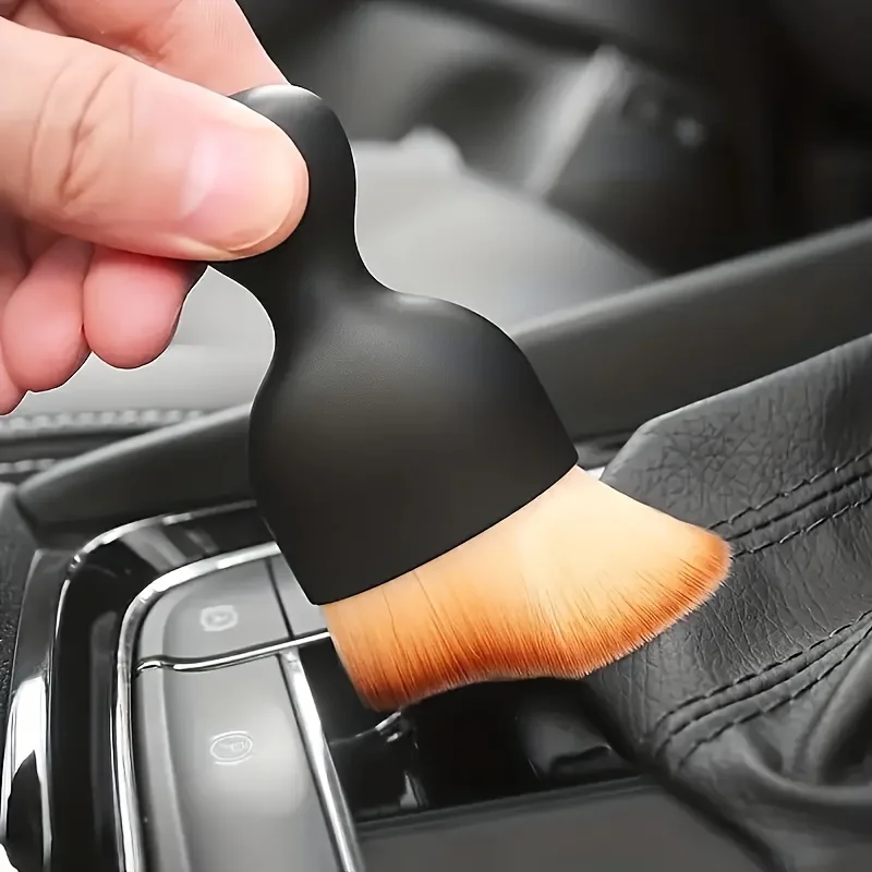 2 Stück Autoreinigungsbürsten mit weichen Borsten, kratzfreie ABS-Harzbürste für Zubehör für die Autopflege