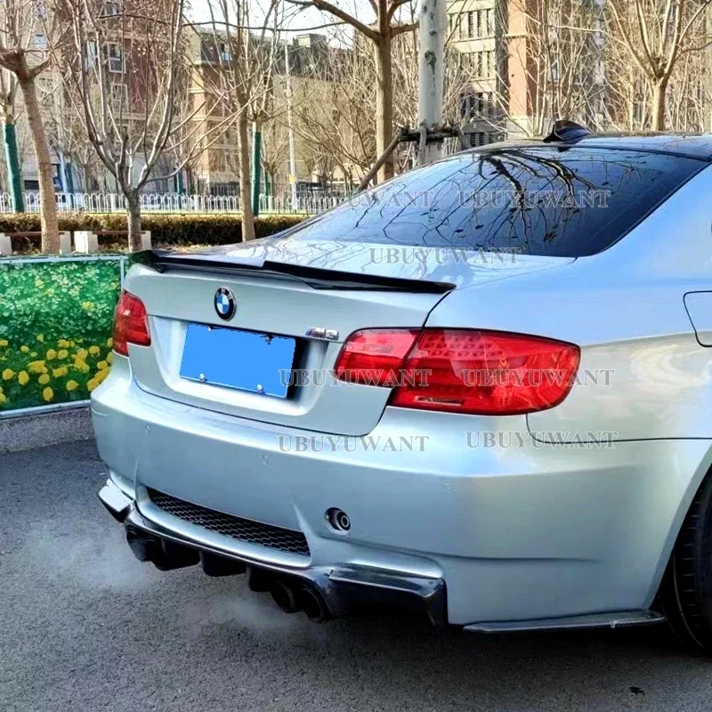 For BMW 3 Series E92 E93 2006 -2014 320i 325i M4 Style Rear Trunk Car Spoiler Tail Wings ABS Tuning Exterior Accessories Parts