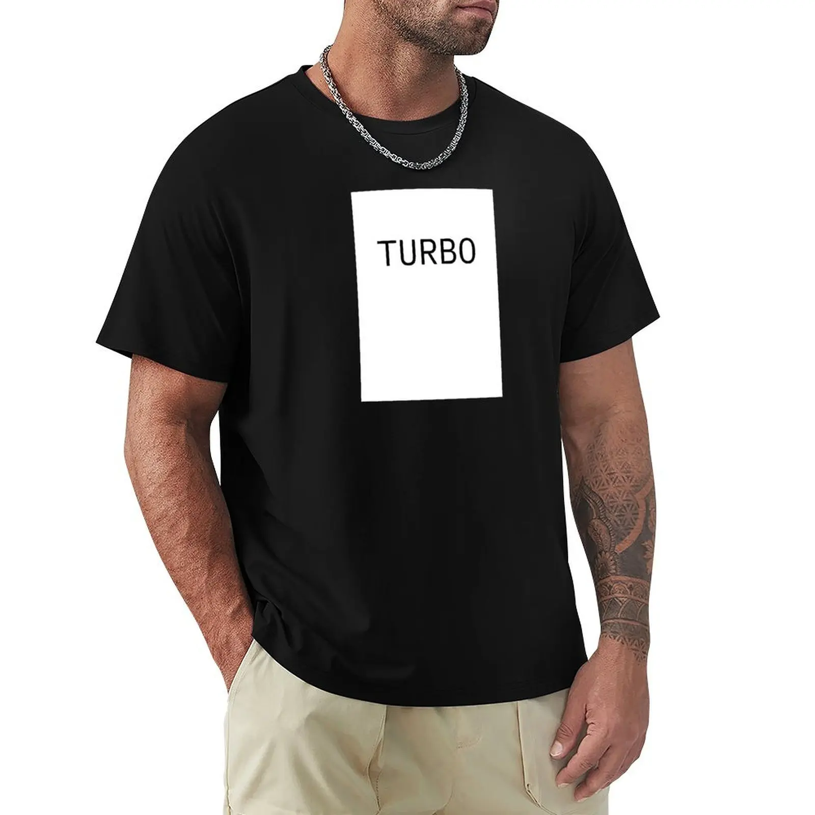 

TURBO T-Shirt Casual Loose Short Sleeve Tee for Men
