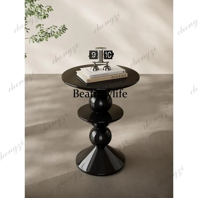 Italian light luxury corner few simple round candied gourd cream round advanced edge few d178