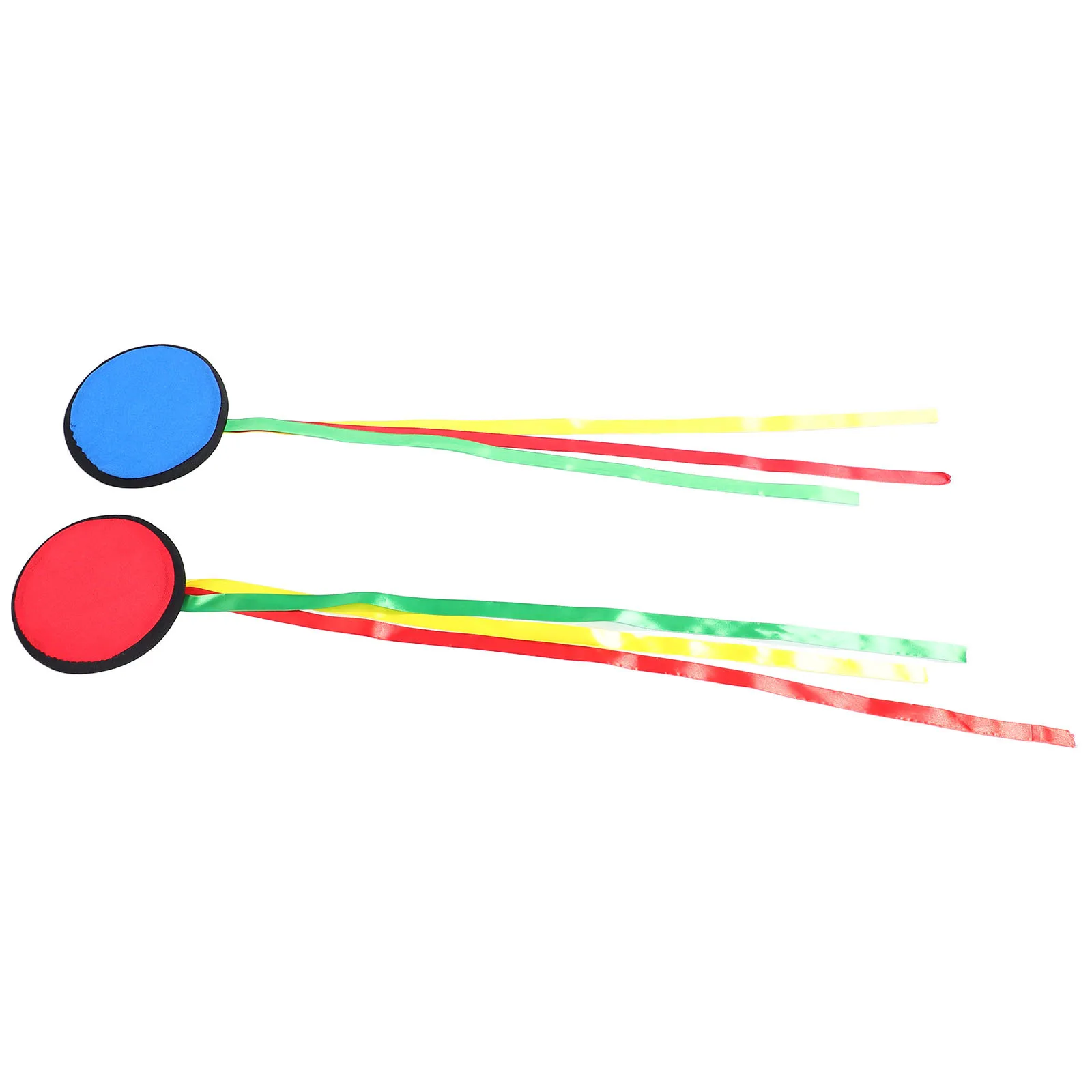 2 قطعة قرص طائر إسفنجي تصميم شريطي ملون آمن ناعم للأطفال في الهواء الطلق رياضي رمي اصطياد الشاطئ #1